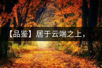 【品鑒】居于云端之上，把歲月“熟”透