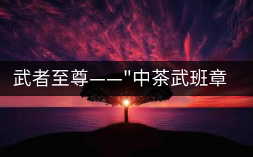 武者至尊——”中茶武班章”，帷幕之后的王者風(fēng)范