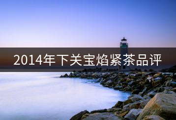 2014年下關(guān)寶焰緊茶品評