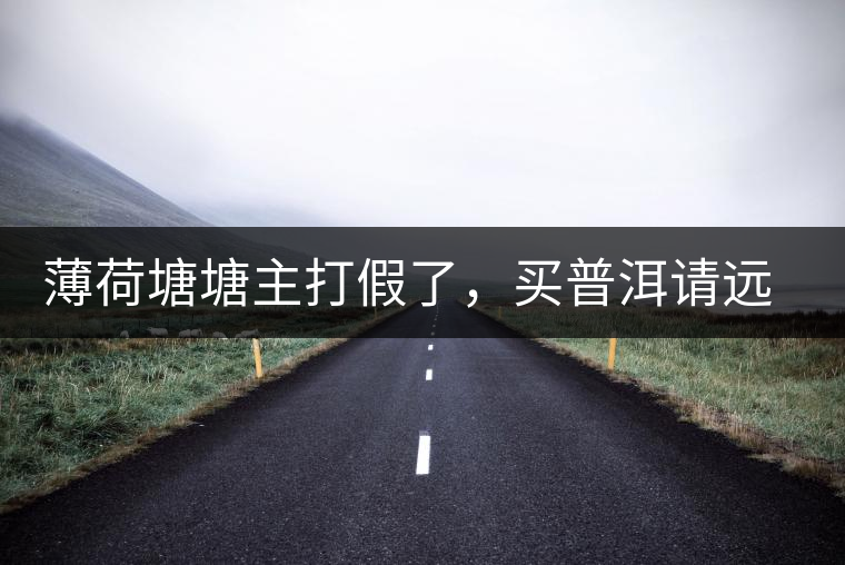 薄荷塘塘主打假了，買(mǎi)普洱請(qǐng)遠(yuǎn)離那些講故事的奸商