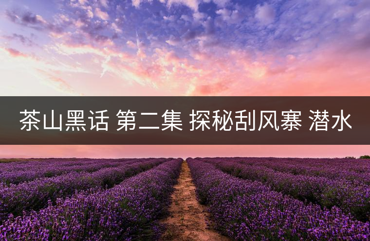 茶山黑話 第二集 探秘刮風(fēng)寨 潛水打魚 野菜充饑 你向往嗎？