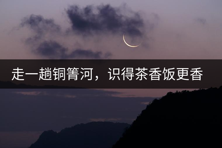 走一趟銅箐河，識得茶香飯更香走一趟銅箐河，識得茶香飯更香