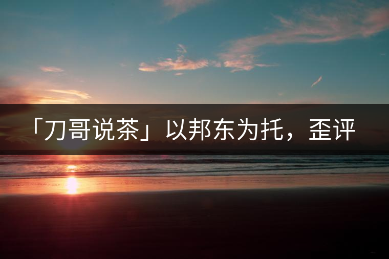 「刀哥說茶」以邦東為托，歪評小戶賽