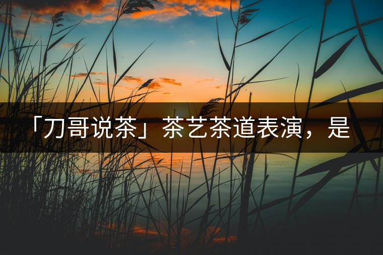 「刀哥說(shuō)茶」茶藝茶道表演，是裝還是文化？
