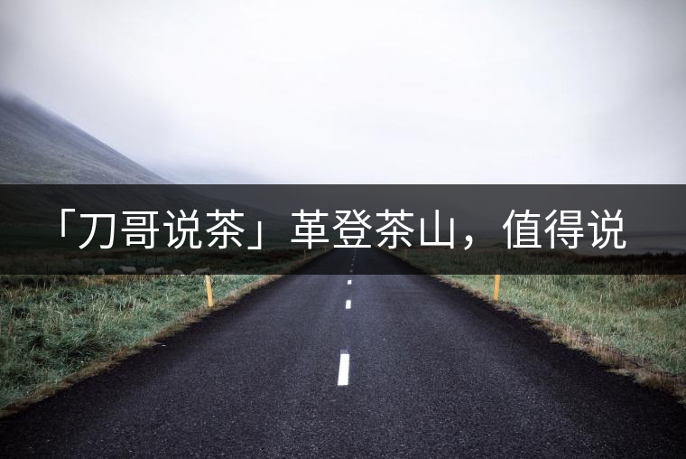 「刀哥說茶」革登茶山，值得說道的那些事