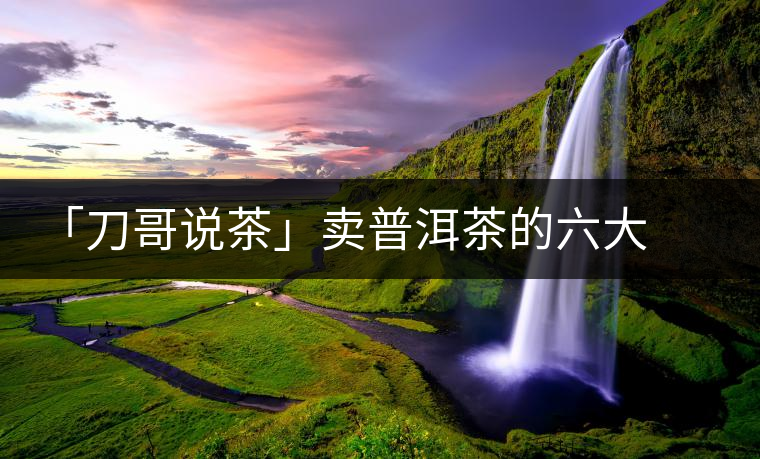 「刀哥說茶」賣普洱茶的六大義務