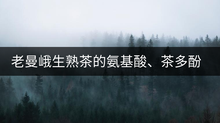 老曼峨生熟茶的氨基酸、茶多酚、酚氨比分析
