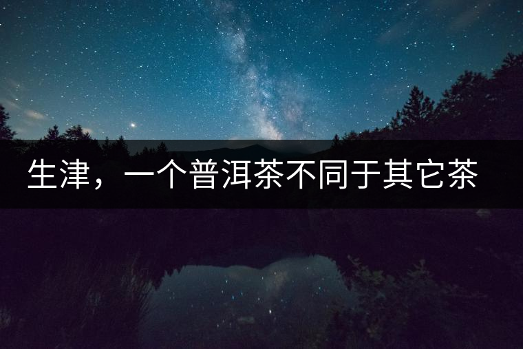生津，一個普洱茶不同于其它茶類的品鑒指標