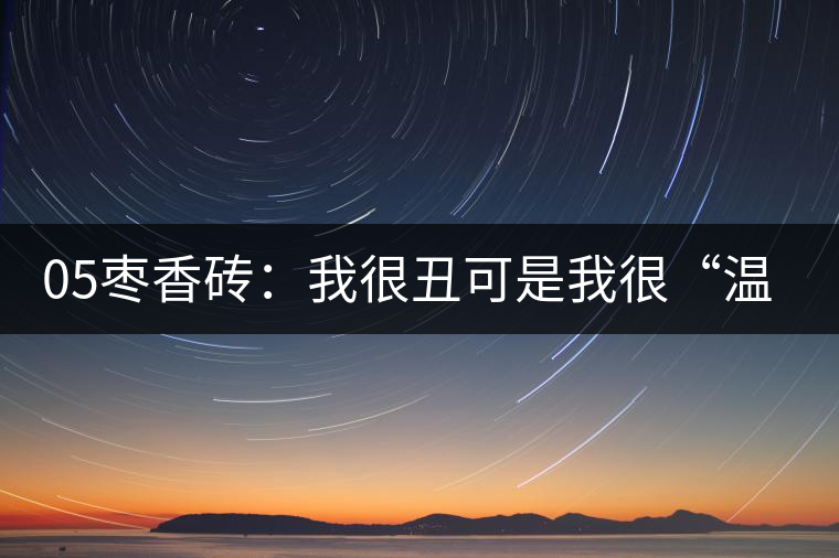 05棗香磚:我很丑可是我很“溫柔” 05棗香磚:我很丑可是我很“溫柔”