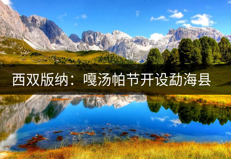 西雙版納：嘎湯帕節(jié)開(kāi)設(shè)勐?？h民族茶文化特色走廊