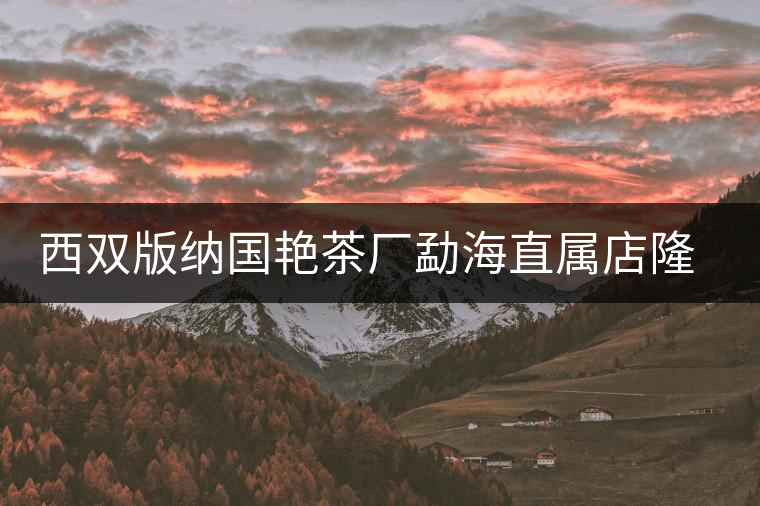 西雙版納國艷茶廠勐海直屬店隆重開業(yè)