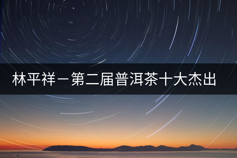 林平祥－第二屆普洱茶十大杰出人物介紹