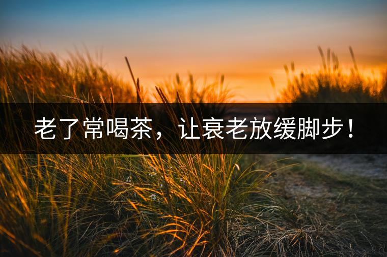 老了常喝茶，讓衰老放緩腳步！