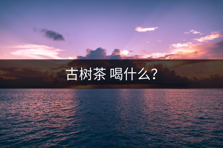 古樹(shù)茶 喝什么? 古樹(shù)茶 喝什么?