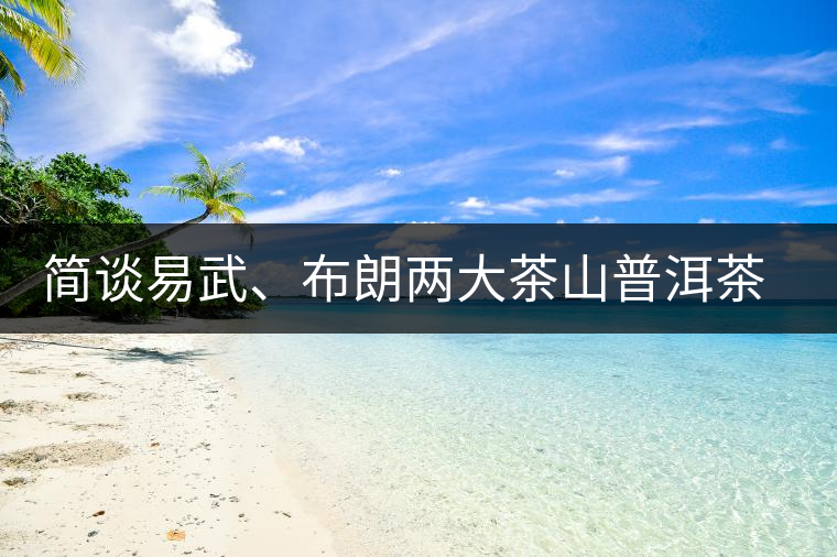 簡談易武、布朗兩大茶山普洱茶風格