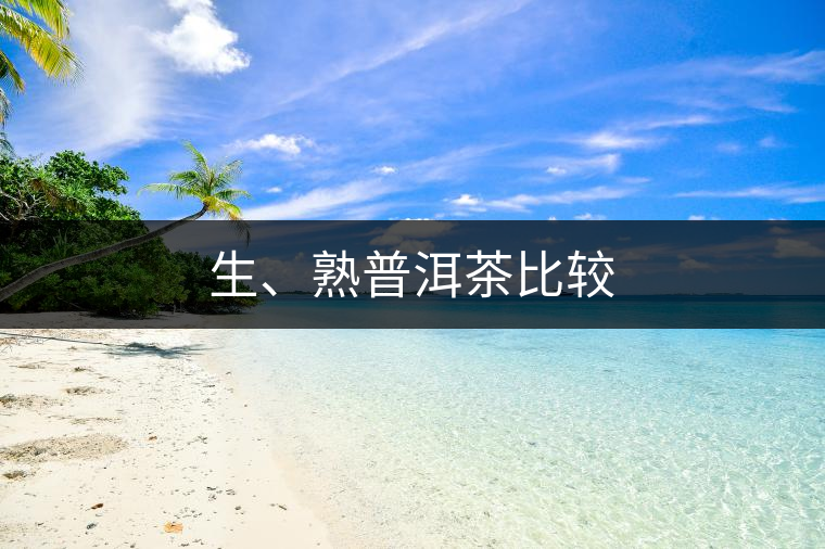 生、熟普洱茶比較