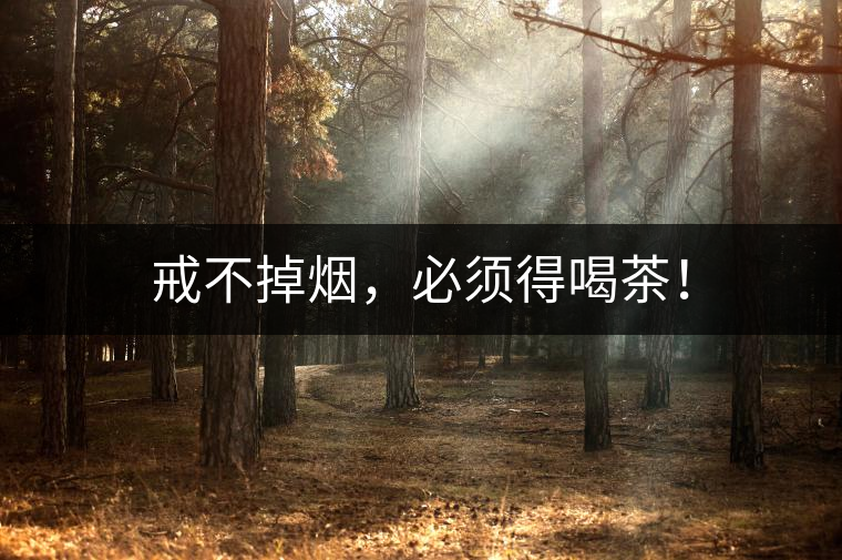 戒不掉煙，必須得喝茶！