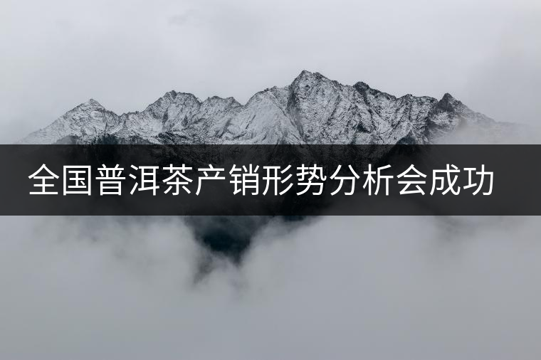 全國普洱茶產(chǎn)銷形勢(shì)分析會(huì)成功召開 全國普洱茶產(chǎn)銷形勢(shì)分析會(huì)成功召開