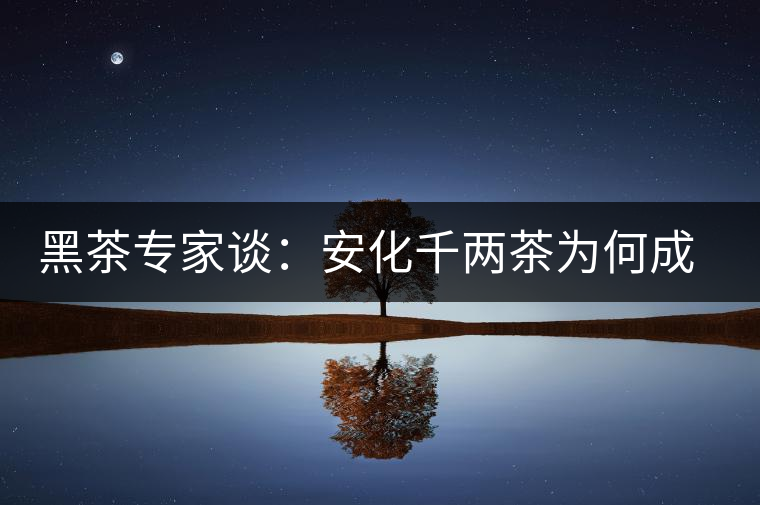 黑茶專家談：安化千兩茶為何成“世界茶王”？