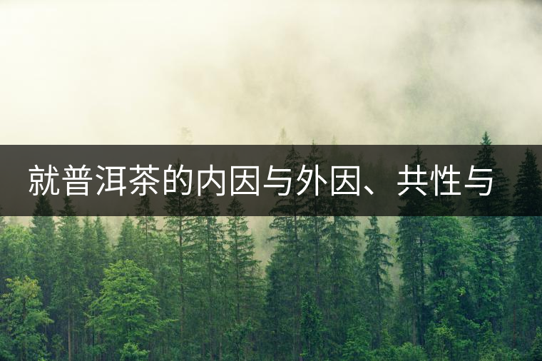 就普洱茶的內(nèi)因與外因、共性與個(gè)性復(fù)茶友