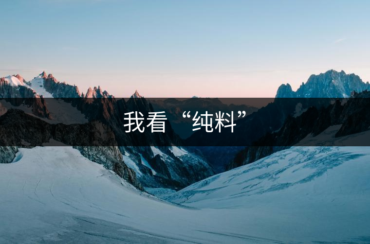 我看“純料”