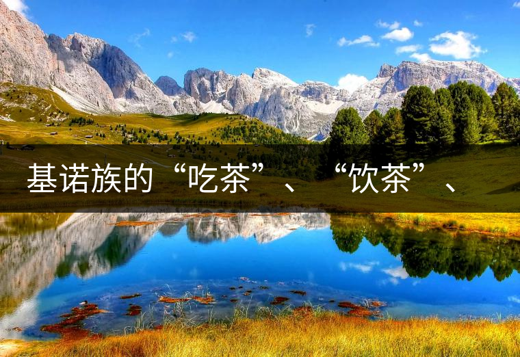 基諾族的“吃茶”、“飲茶”、“喝茶”與“敬茶”