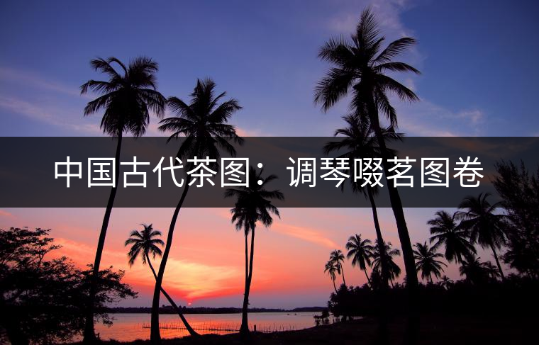 中國(guó)古代茶圖:調(diào)琴啜茗圖卷 中國(guó)古代茶圖:調(diào)琴啜茗圖卷