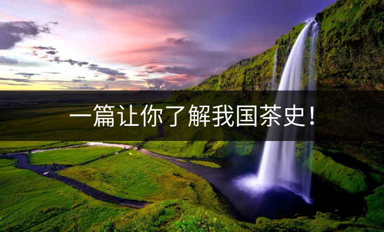 一篇讓你了解我國(guó)茶史！