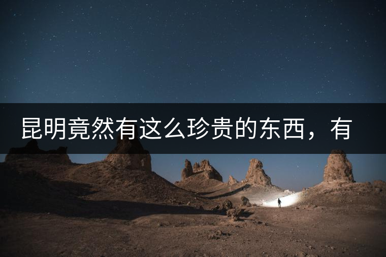 昆明竟然有這么珍貴的東西，有錢都不一定能買到