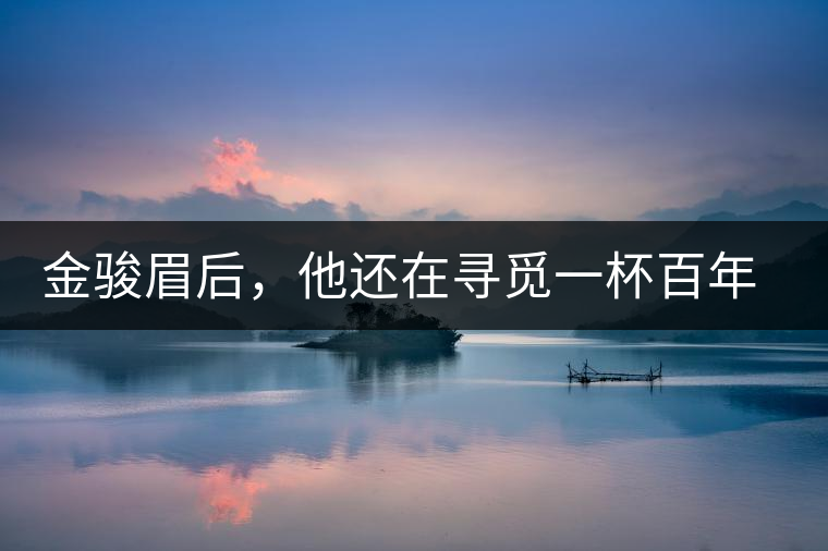 金駿眉后，他還在尋覓一杯百年前的茶……