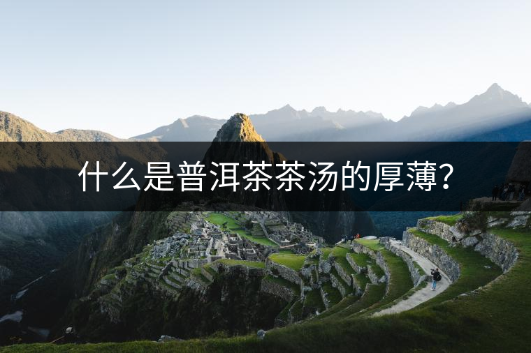 什么是普洱茶茶湯的厚薄？