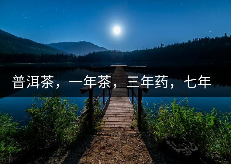 普洱茶，一年茶，三年藥，七年寶