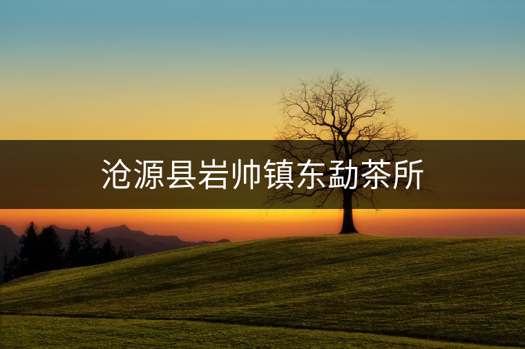 滄源縣巖帥鎮(zhèn)東勐茶所 滄源縣巖帥鎮(zhèn)東勐茶所