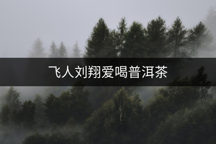 飛人劉翔愛(ài)喝普洱茶 飛人劉翔愛(ài)喝普洱茶