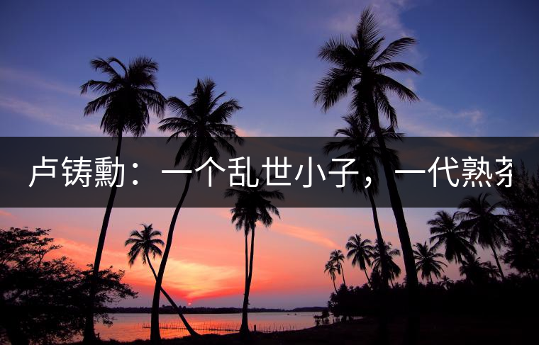 盧鑄勳：一個(gè)亂世小子，一代熟茶教父！