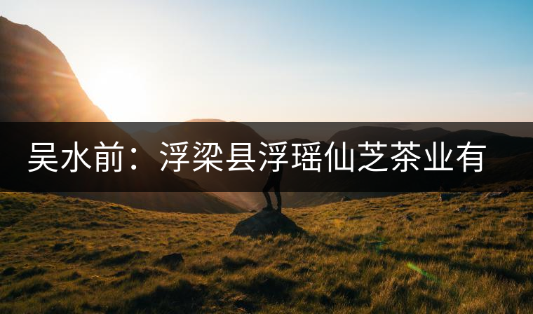 吳水前:浮梁縣浮瑤仙芝茶業(yè)有限公司董事長(zhǎng) 吳水前:浮梁縣浮瑤仙芝茶業(yè)有限公司董事長(zhǎng)