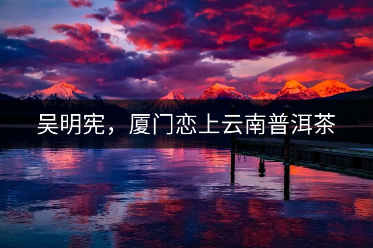 吳明憲，廈門戀上云南普洱茶