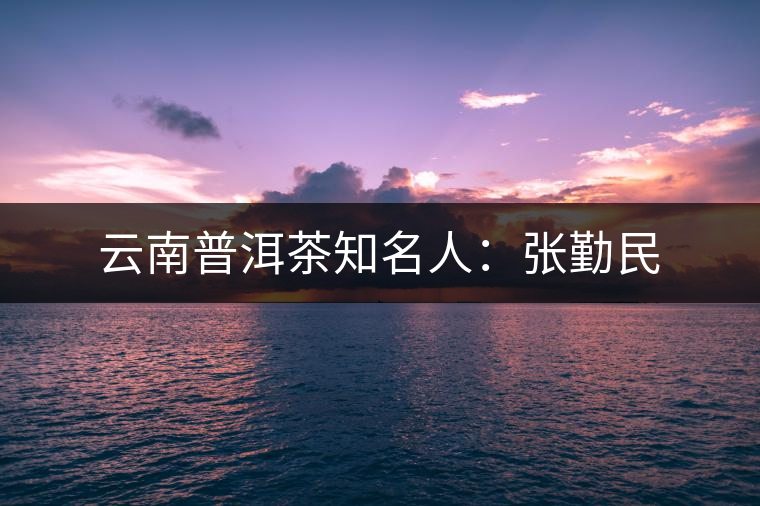 云南普洱茶知名人:張勤民 云南普洱茶知名人:張勤民