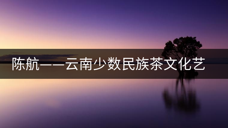 陳航——云南少數(shù)民族茶文化藝人 陳航——云南少數(shù)民族茶文化藝人