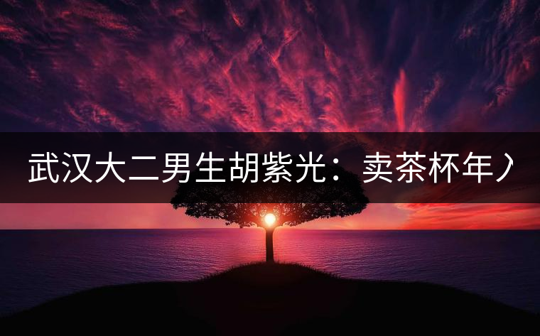 武漢大二男生胡紫光:賣(mài)茶杯年入30萬(wàn)元 武漢大二男生胡紫光:賣(mài)茶杯年入30萬(wàn)元