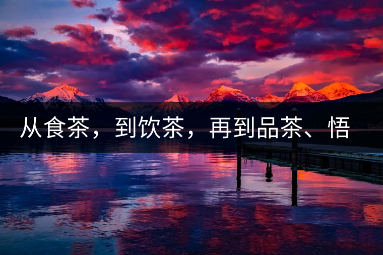 從食茶，到飲茶，再到品茶、悟茶