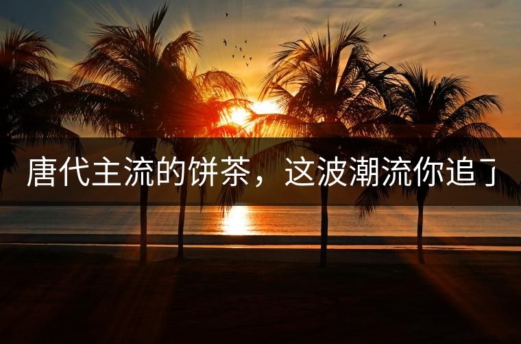 唐代主流的餅茶，這波潮流你追了嗎？