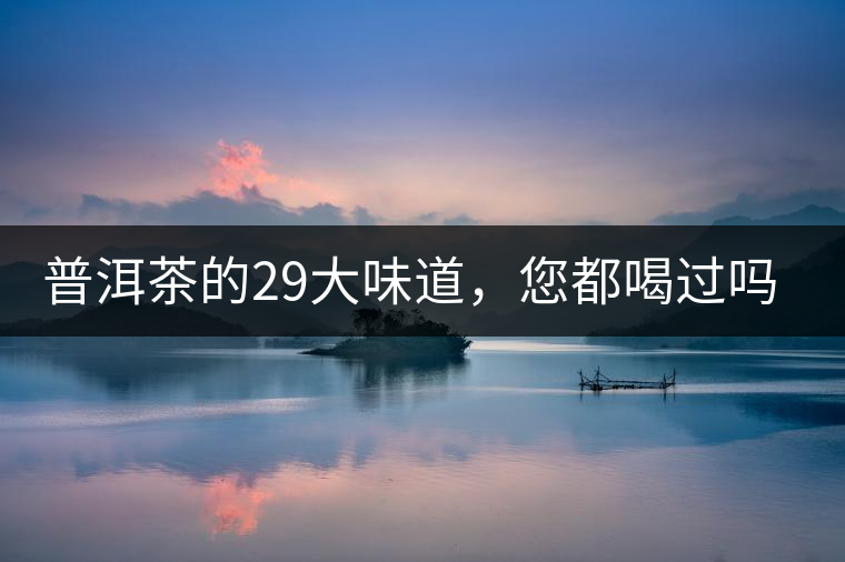 普洱茶的29大味道，您都喝過嗎？