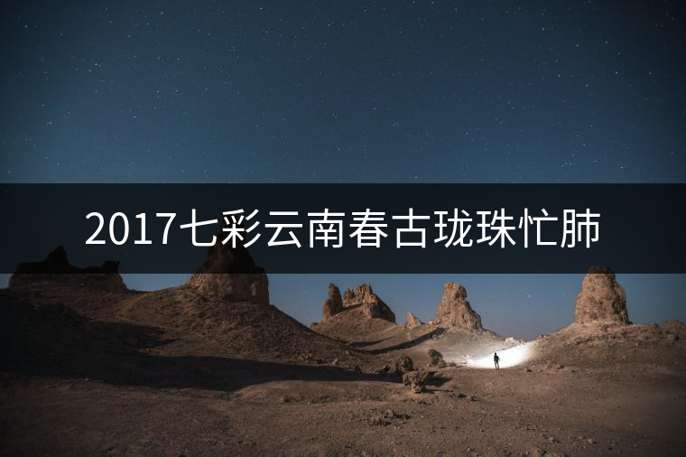 2017七彩云南春古瓏珠忙肺