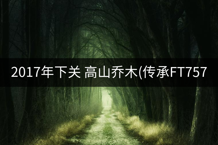 2017年下關(guān) 高山喬木(傳承FT7573)開湯 2017年下關(guān) 高山喬木(傳承FT7573)開湯