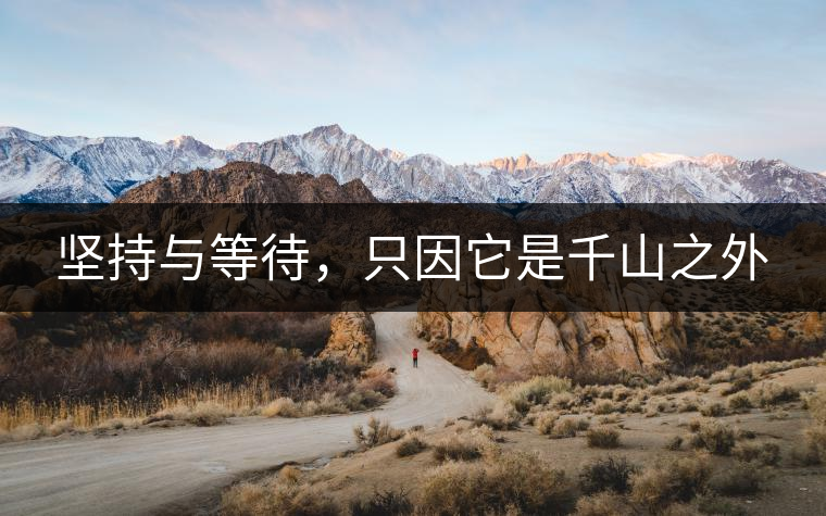 堅(jiān)持與等待，只因它是千山之外
