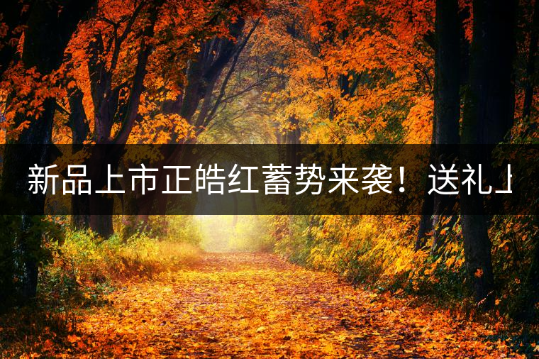 新品上市正皓紅蓄勢來襲！送禮上上之選！