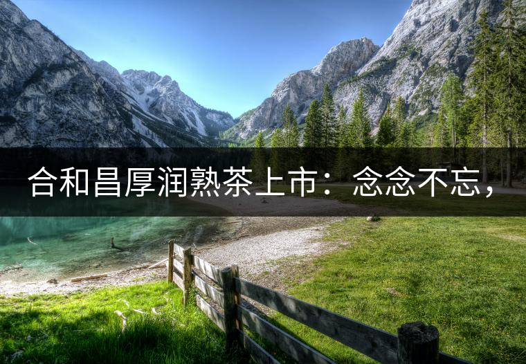 合和昌厚潤(rùn)熟茶上市：念念不忘，必有回響！