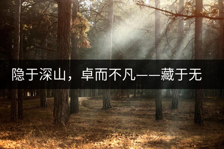 隱于深山，卓而不凡——藏于無量余脈的困鹿貢香