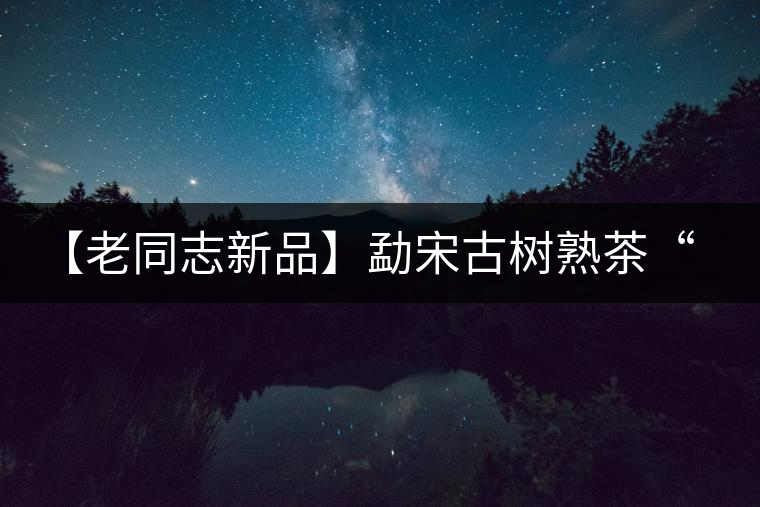 【老同志新品】勐宋古樹熟茶“ 夏雨”— 飲茶伴夏，只為您！